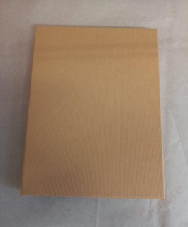 Dárková krabička vroubkovaný karton PŘÍRODNÍ