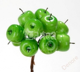 jablíčka na drátku (12 ks) zelené
