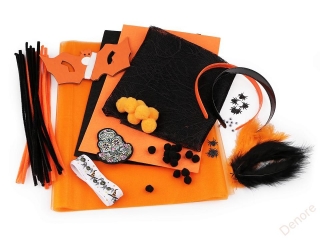 Kreativní sada Halloween oranžová - netopýr