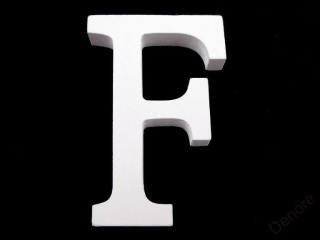 Dřevěné písmeno abecedy "F"