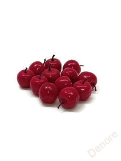 Dekorace Jablka S/12 - červená