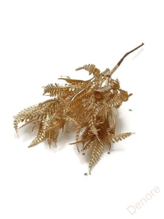 Zápich kapradí - zlatá, svazek 24 cm