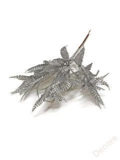 Zápich kapradí - stříbrná, svazek 24 cm