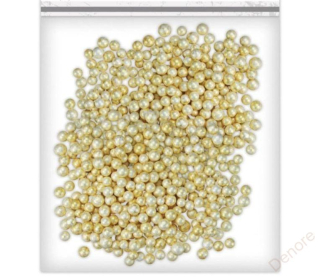 Koule, polystyrenová, ZLATÁ 0,5-0,7cm, 135 ks / bal.