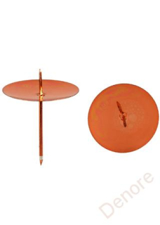 Bodce na svíčku 5,3 cm - 4ks - červené