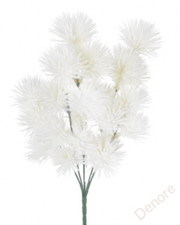 střapatá rostlina trs x5 - přírodní bílá