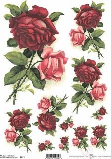 Rýžový papír A4 pro tvoření - Růže