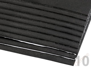 Samolepící pěnová guma Moosgummi 20 x 30 - ks - černá
